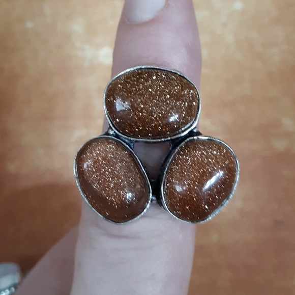 New Sunstone Sunsitara 925 Silver Ring. - Picture 5 of 8